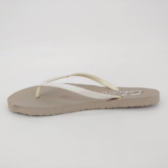 Cobian Womens Thong Flip Flop Sandals White Slip On Pool Beach L - Picture 2 of 10